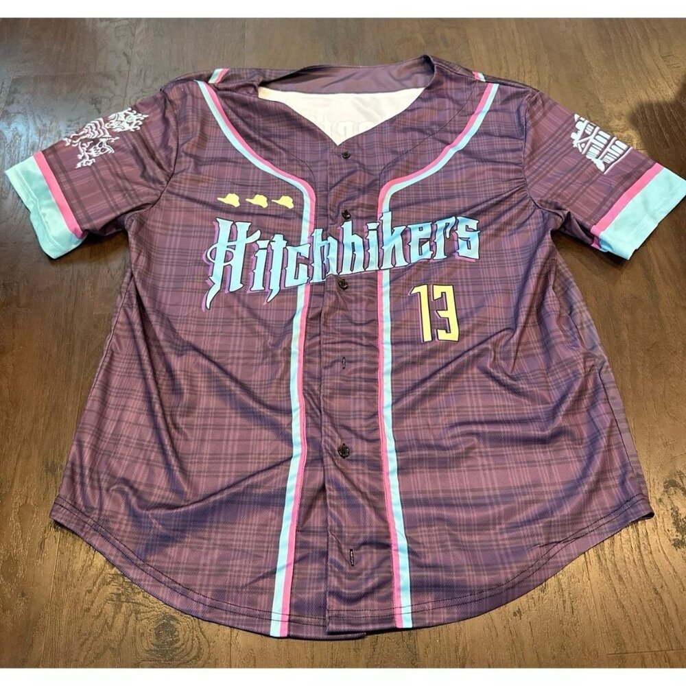 Hitchhikers Full-Button Baseball Jersey